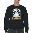 Sheet Happens Funny Ghost Pun Sweatshirt