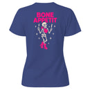 Bone Appetit Funny Skeleton Pun Women's T-shirt