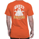 Sheet Happens Funny Ghost Pun T-shirt