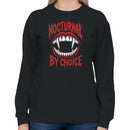 Nocturnal By Choice Vampire Fangs Women's Hoodie