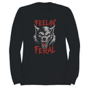 Women's Sweatshirt - Angry Wolf Head Illustration