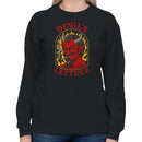 Devil's Lettuce Smoking Devil Meme Women's Sweatshirt