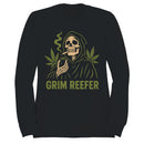 Grim Reefer Skeleton Cannabis Leaves Women's Sweatshirt