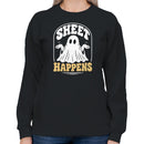 Sheet Happens Ghost Pun Women's Sweatshirt