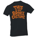 Funny Halloween Men's T-shirt - This Is My Broke Costume