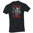 Men's T-shirt - Feelin' Feral Angry Wolf Head