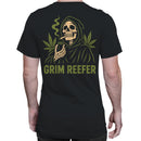 Grim Reefer Skeleton Cannabis Leaves Men's T-shirt