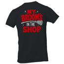My Broom's In The Shop Funny Witch Men's T-shirt