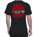 My Broom's In The Shop Funny Witch Men's T-shirt
