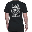 Howl You Doin' Wolf Sunglasses Men's T-shirt
