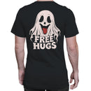 Funny Halloween Men's T-shirt - Free Hugs Cute Ghost