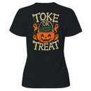 Toke or Treat Halloween Pumpkin Women's T-shirt