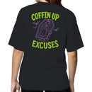 Coffin Up Excuses Vampire Cartoon Women's T-shirt