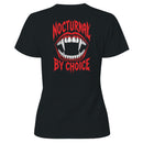 Nocturnal By Choice Vampire Fangs Women's T-shirt