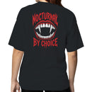 Nocturnal By Choice Vampire Fangs Women's T-shirt