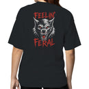 Feelin' Feral Angry Wolf Women's T-shirt