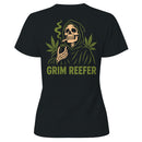 Grim Reefer Skeleton Cannabis Leaves Women's T-shirt