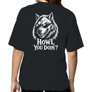 Howl You Doin' Wolf Sunglasses Meme Women's T-shirt