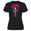 Bone Appetit Skeleton Pun Women's T-shirt