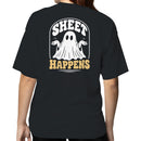 Sheet Happens Funny Ghost Pun Women's T-shirt