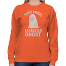 Exhausted Ghost Meme Women's Sweatshirt