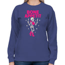Bone Appetit Skeleton Pun Women's Sweatshirt