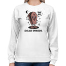 Dead Inside Cartoon Coffin Women's Sweatshirt