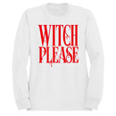 Witch Please Women's Sweatshirt - Red Gothic Lettering