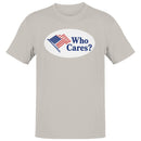 Who Cares? American Flag Humor Men's T-shirt