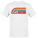 I Voted Retro Rainbow Star Men's T-shirt
