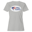 Who Cares? American Flag Women's T-shirt