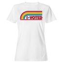 I Voted Retro Rainbow Star Women's T-shirt