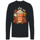 Latte Leaves Fall Vibes Men's Long Sleeve Shirt