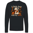 A Little Boo With My Brew Men's Long Sleeve Shirt