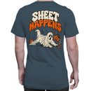 Sheet Happens Halloween Ghost Pun Men's T-shirt
