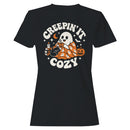 Creepin' It Cozy Halloween Ghost Cat T-shirt
