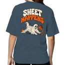Sheet Happens Halloween Ghost Pun Women's T-shirt