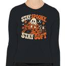 Cozy Ghost Cat Women's Long Sleeve T-shirt