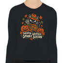 Sweater Weather Cat Pumpkins Women's Long Sleeve Shirt