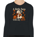 A Little Boo With My Brew Women's Long Sleeve T-Shirt