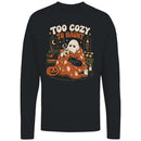 Too Cozy To Haunt Ghost Cat Women's Long Sleeve T-Shirt