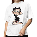 Classic Cartoon Pinup Girl Heart Garter Women's T-shirt