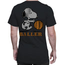 Snoopy Basketball Illustration Men's T-shirt