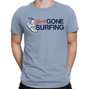 Gone Surfing Cartoon Dog Men's T-shirt