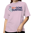 Sorry Gone Surfing Cartoon Dog Women's T-shirt
