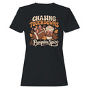 Chasing Touchdowns Pumpkin Spice Women's T-shirt