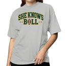 She Knows Ball Football Quote Women's T-shirt