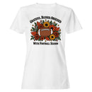 Women's T-shirt Grateful Blessed Obsessed Football Season