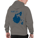 Distressed Nautical Font Men's Hoodie