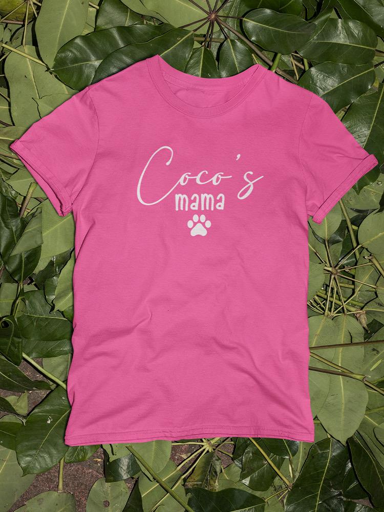 Dog Name Mama Shaped T-shirt -Custom Designs
